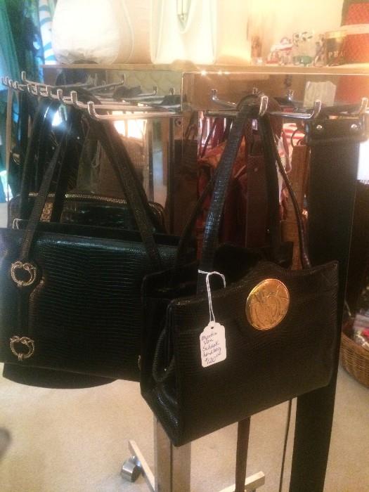 Martin Van Schaak handbag among the many designer bags