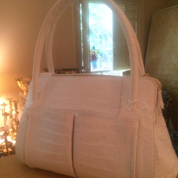 Nancy Gonzales white handbag