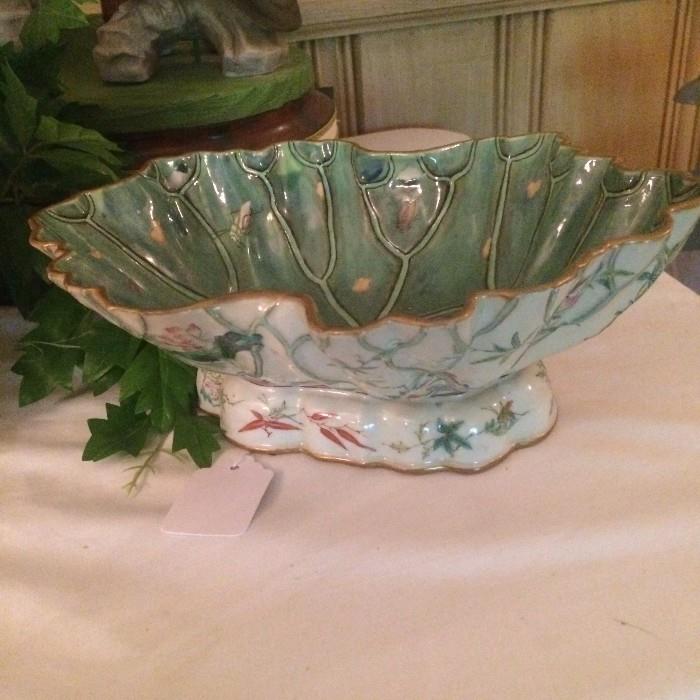 Elegant antique hand painted bowl