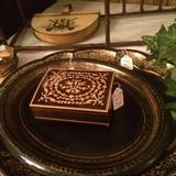 Vintage papier mache tray