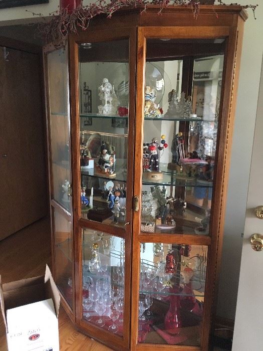 large curio cabinet
