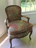Antique Louis XV French Provincial Fauteuil Arm Chair 
