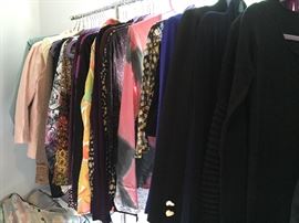 Racks of designer clothing!
