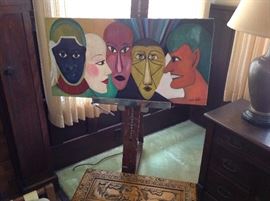 Her look was exotic and different. . Ahead of her time with her abstract art and sculptures