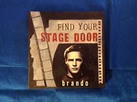 A Dynamic oil on canvas collage depicting Marlon Brandon,   Who didn't love Brandon?..