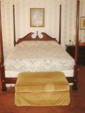 Walnut 4-poster bed