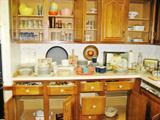 Loaded kitchen cabinets