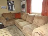 6 Foot sectional with pillows
