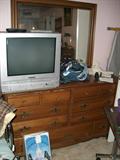 MAPLE DRESSER/MIRROR 3RD TV