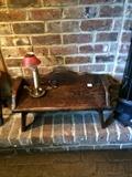 Small antique wooden bench