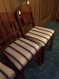 3 small antique chairs