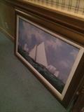 Sailboat framed art