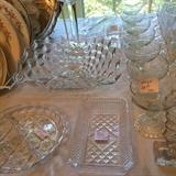 Fostoria bowl and other lovely glassware