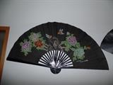 2 of 3 Large decorative oriental fans