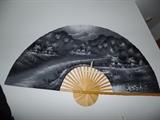 3 of 3 Large decorative oriental fans