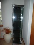 1 of 2 glass lighted display cabinets 