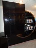 Beautiful black and glass TV cabinet 