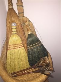 Great wisk brooms and feather dusters