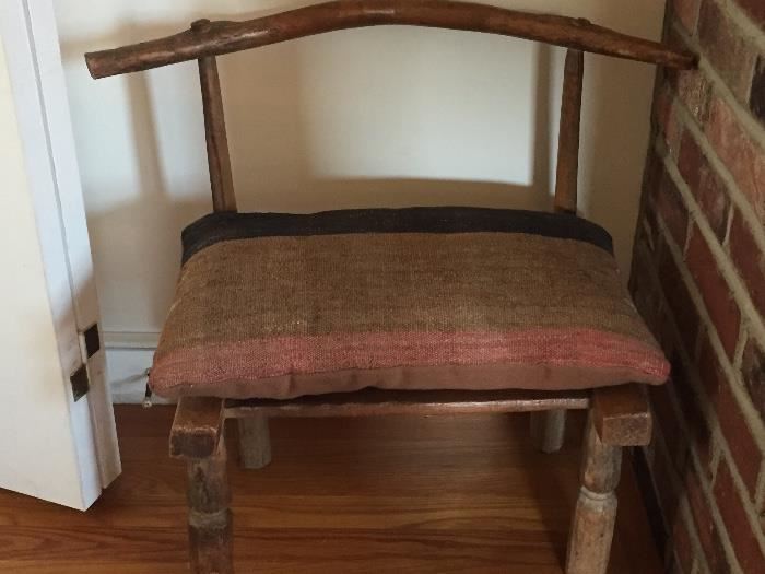 Bent wood indigenous chair