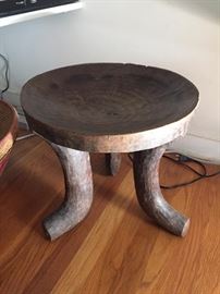Great pair of 20th Century Ethiopian stools one larger than the other.