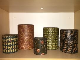 Vintage Washi Paper tea storage