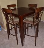 Pub Table with 4 Swivel Chairs