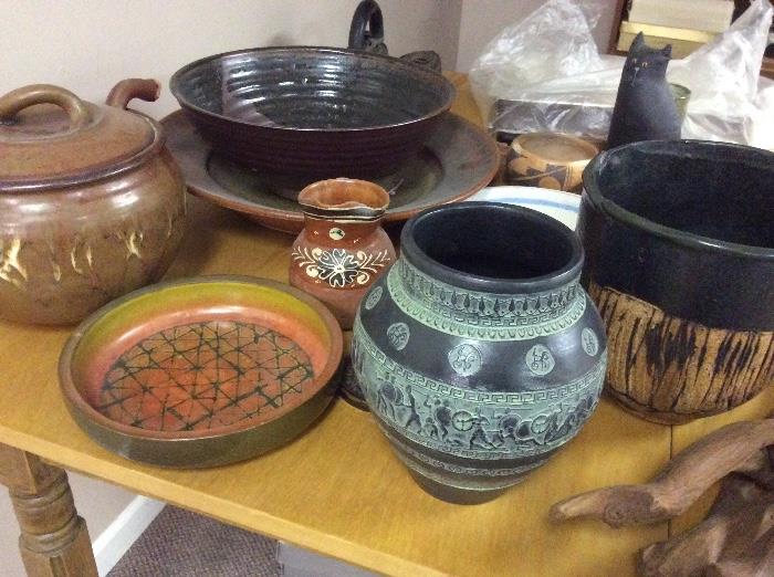 Vintage artisan pottery