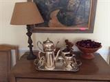 Vintage silver tea set