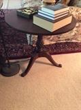  Antique round occasional table. 