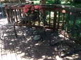 Wrought iron patio set