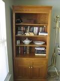BOOKS AND PAIR OF BOOKCASES