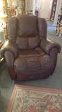 Burgandy Leather Recliner Chair