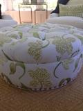 Ottoman in Cowtan and Tout Fabric