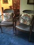 Pair occasional chairs