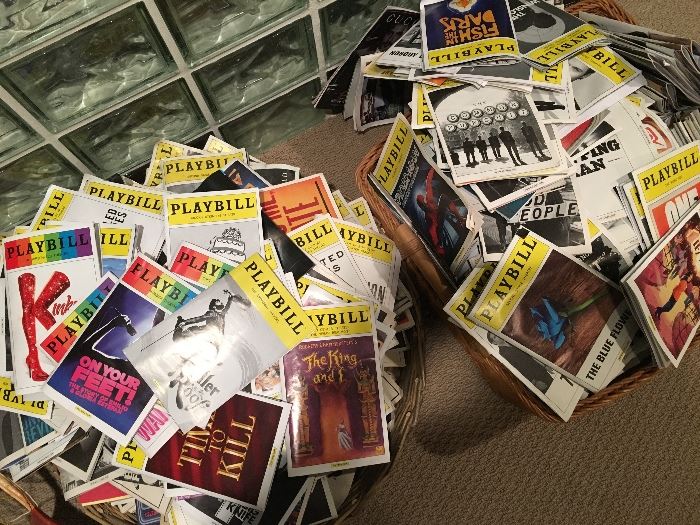 Hundreds of Broadway Playbills