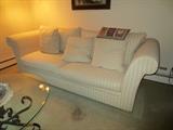 White-on-white sofa