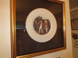 Andrew Wyeth collector plate in frame