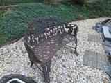 Wrought iron bench