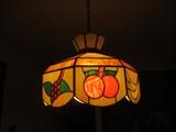Luster glass light fixture