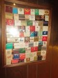 Part of an extensive matchbook collection