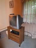TV stand and CRT TV