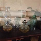 Hurricane oil lamps