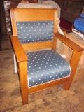 Mission style chairs, matching pair