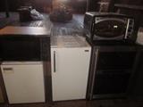 Mini Fridges, microwave, Toaster oven