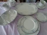 Full set of dinnerware - never used - Lenox "White Heather"