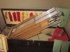 Antique Ben Pearson arrows and accessories 