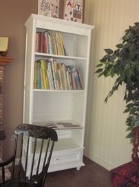White book shelves, Children's books