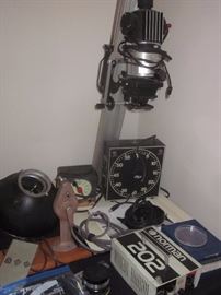 Photography equipment, Enlarging equipment, Dark room equipment (Complete dark room)