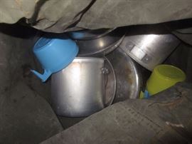 Camping pots and pans