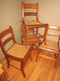 Antique cane chairs, beautiful condition, set of 4 